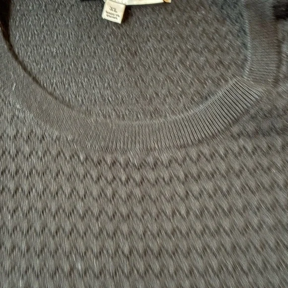 Women’s Madewell Puff Sleeve Black Sweater Tee - Picture 4 of 5